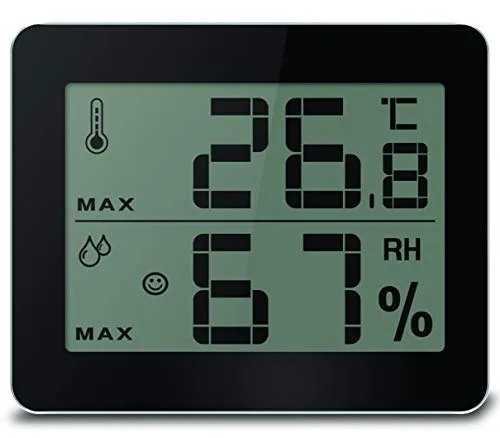 Technoline WS9450 Bürothermometer schwarz Wohlfühlindikator