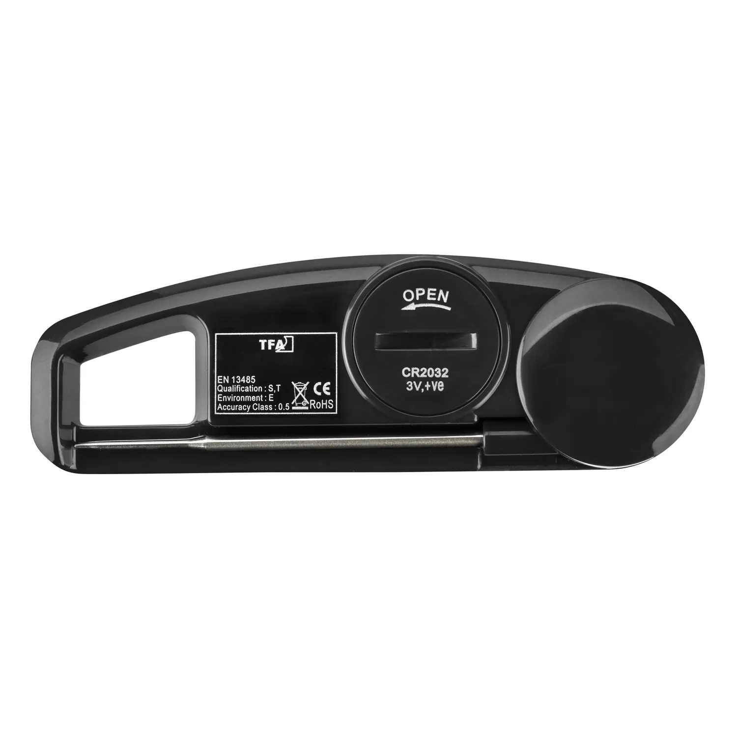 TFA Dostmann Thermo Jack Thermometer schwarz klappbar