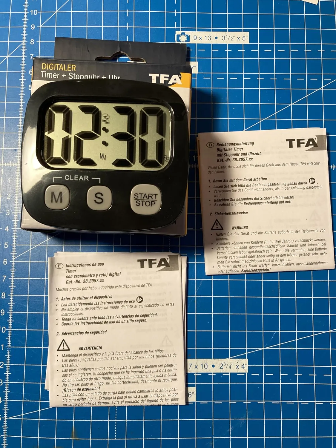 TFA Dostmann 38.2057.02 Kurzzeitmesser weiß Timer