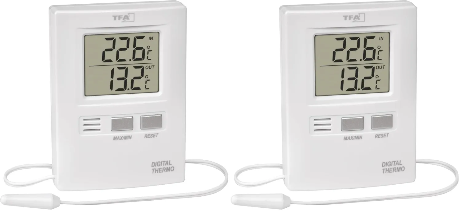 TFA Dostmann 30.1012.01 Thermometer digital Kabelfühler