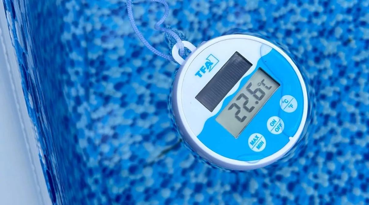 TFA Dostmann 30.1068.02 Poolthermometer Solar Weiß-Blau