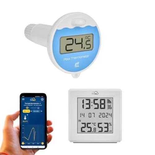 TFA Dostmann TFA.me 35.8110 Poolthermometer Starter Set WLAN