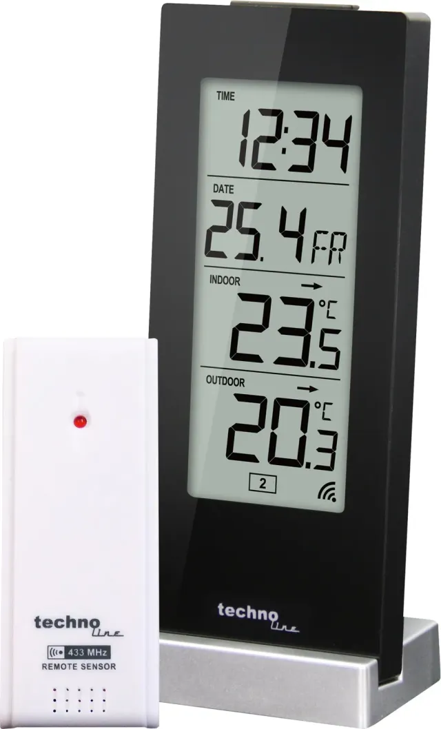 Technoline WS 9767 Funk-Temperaturstation schwarz