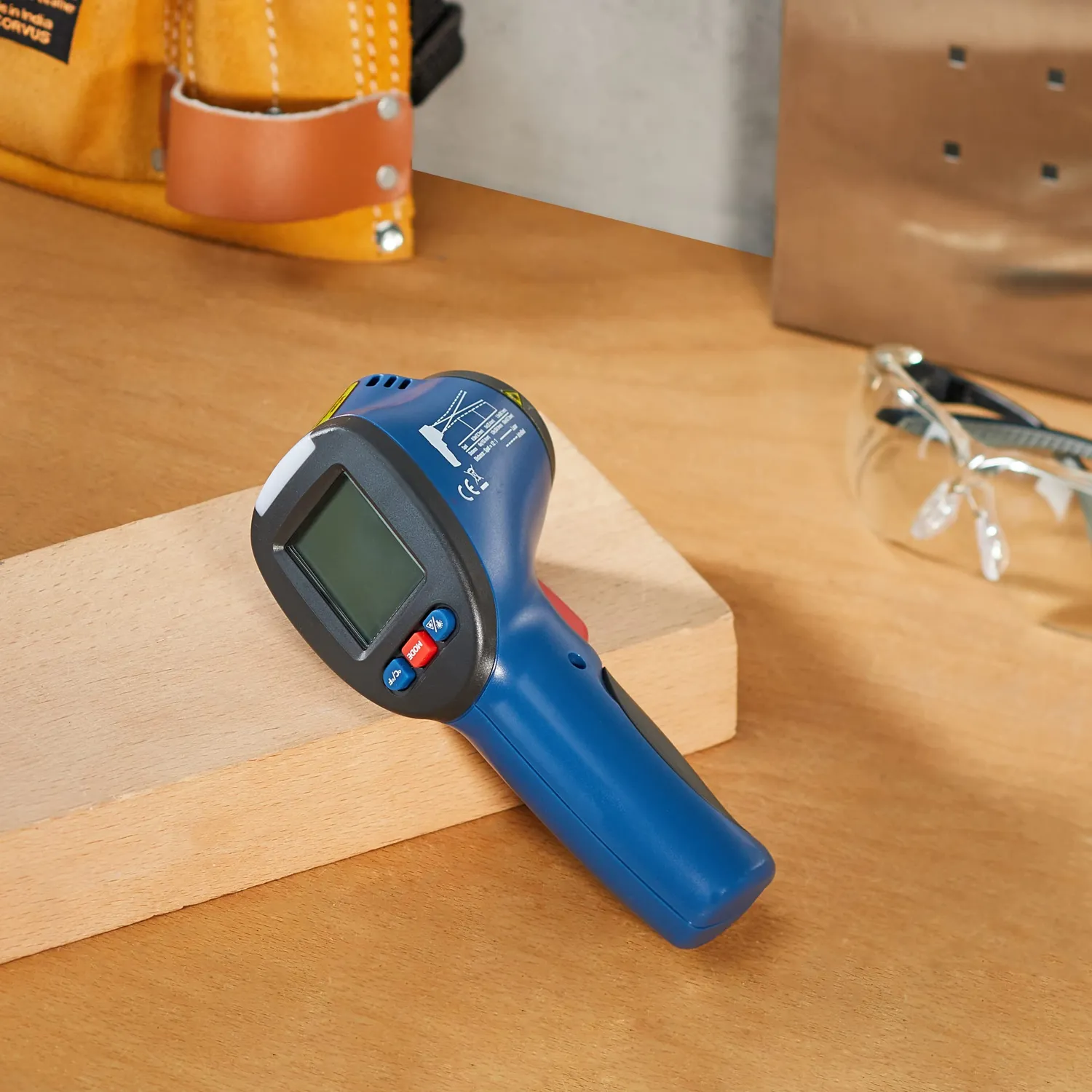 TFA Dostmann Schimmeldetektor Infrarot-Thermometer Doppellaser blau
