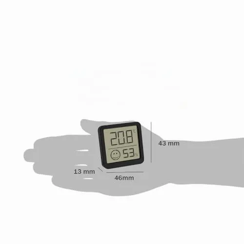TFA Dostmann 30.5053.01 Thermo-Hygrometer 2er Set schwarz