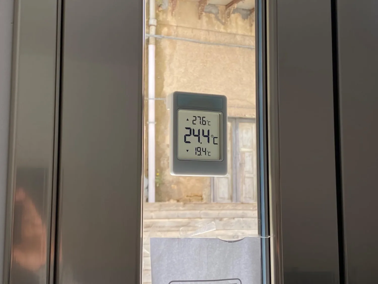 TFA Dostmann Windoo 30.1067.15 Fensterthermometer Grau wetterfest