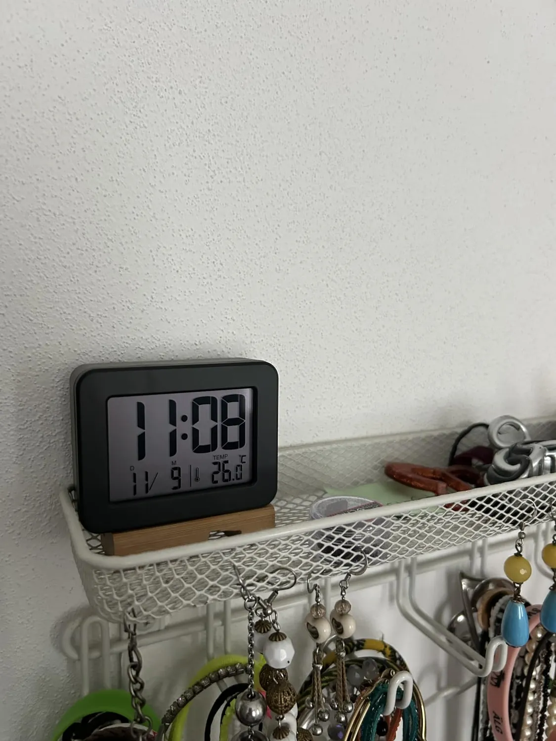 TFA Dostmann 60.2044.01 Mini Wecker digital schwarz mit Temperatur