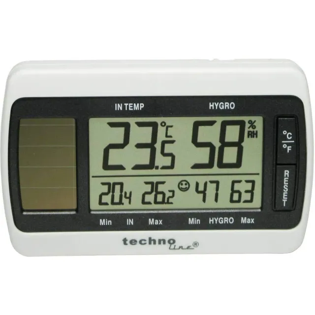 Technoline WS 7007 Thermometer Hygrometer Solar weiß