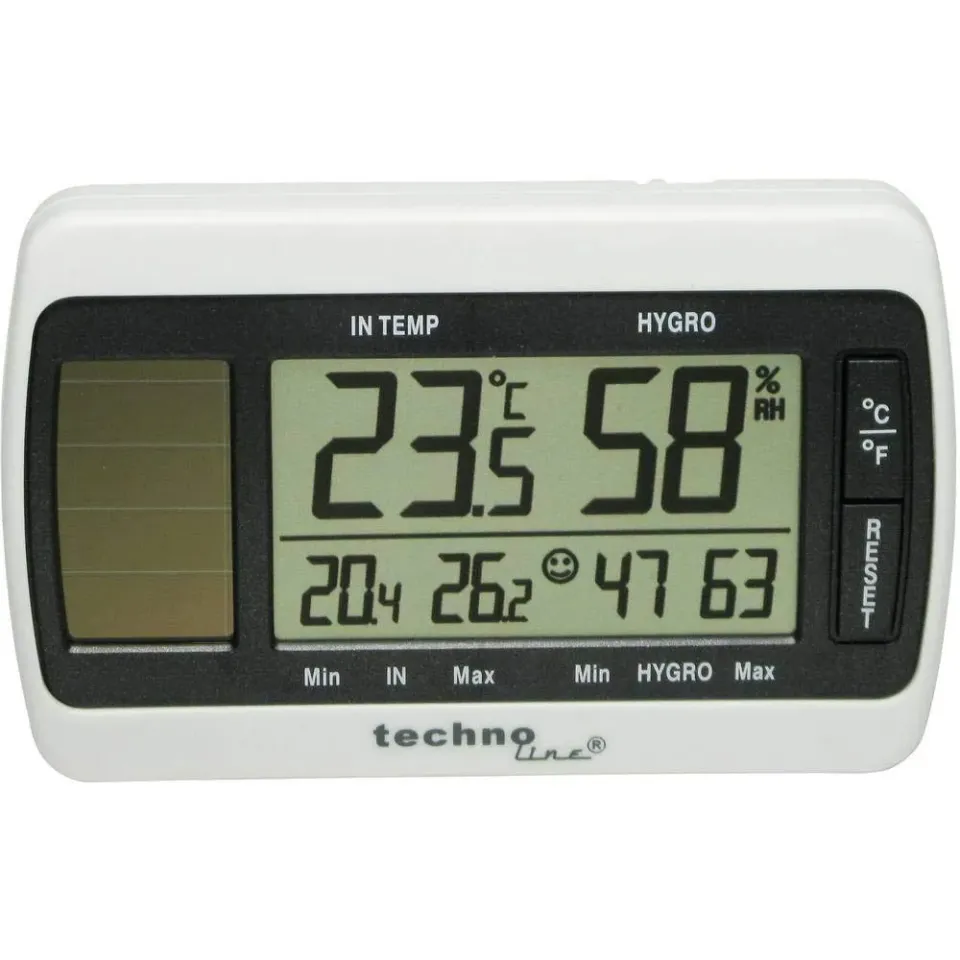 Technoline WS 7007 Thermometer Hygrometer Solar weiß