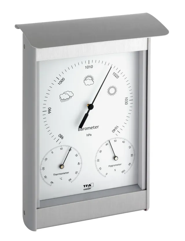 TFA Dostmann 20.2045 Analoge Wetterstation Außen Aluminium