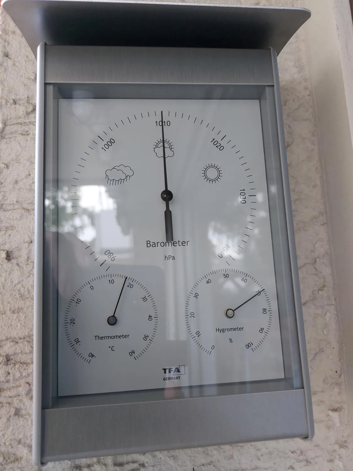 TFA Dostmann 20.2045 Analoge Wetterstation Außen Aluminium