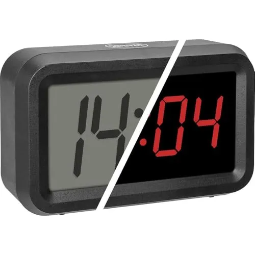 TFA Dostmann 60.2038.01 Digitaler Wecker schwarz LCD-LED Hybrid