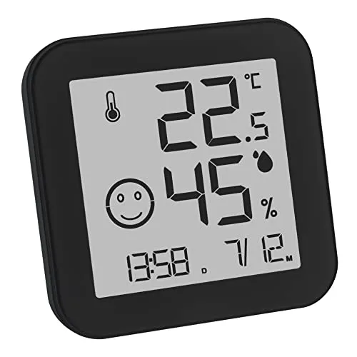 TFA Dostmann Black & White 30.5054.01 Thermo-Hygrometer E-Ink schwarz