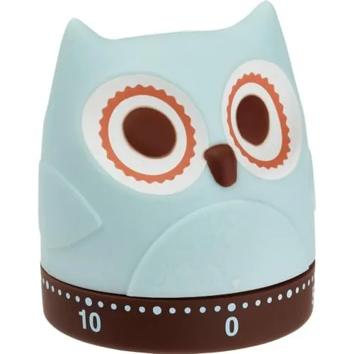 TFA Dostmann Eule 38.1039 Küchentimer mechanisch hellblau