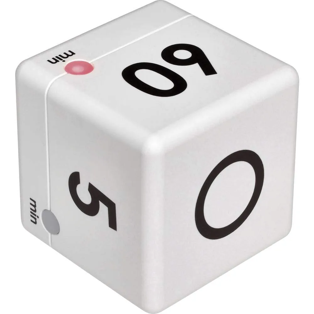 TFA Dostmann Cube Timer 38.2032.02 weiß digital