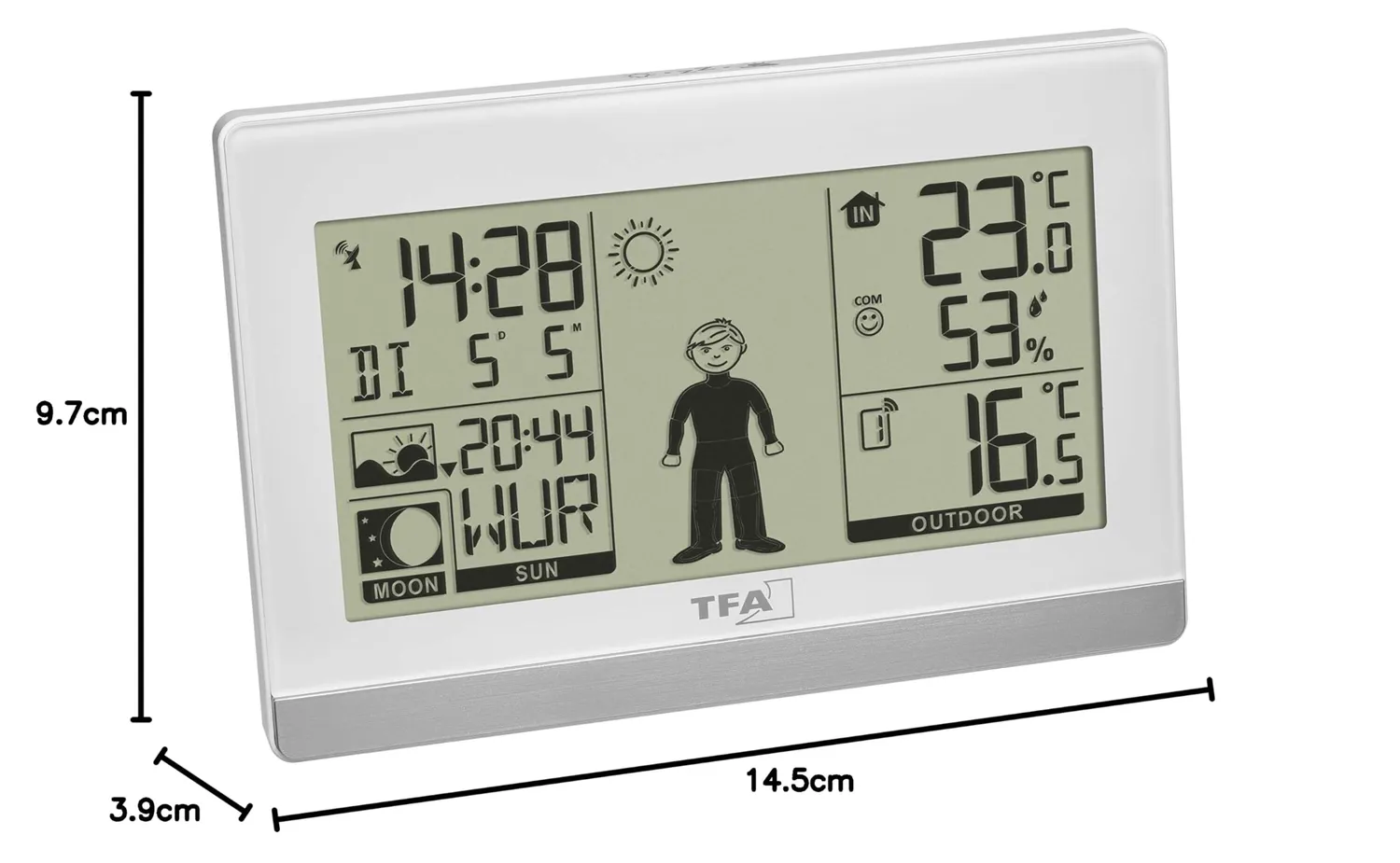 TFA Dostmann Weather Boy 35.1159.02 Wetterstation weiß