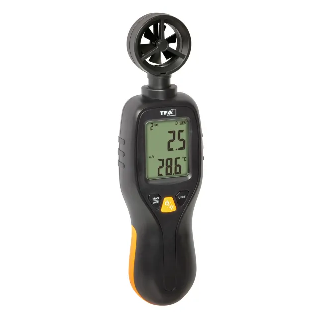 TFA Dostmann 42.6001.01 Windmesser Handgerät schwarz Beaufort