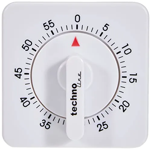 Technoline KZW Kurzzeitwecker analog weiß 60 Minuten