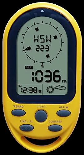 Technoline EA 3050 Kompass gelb mit Höhenmesser