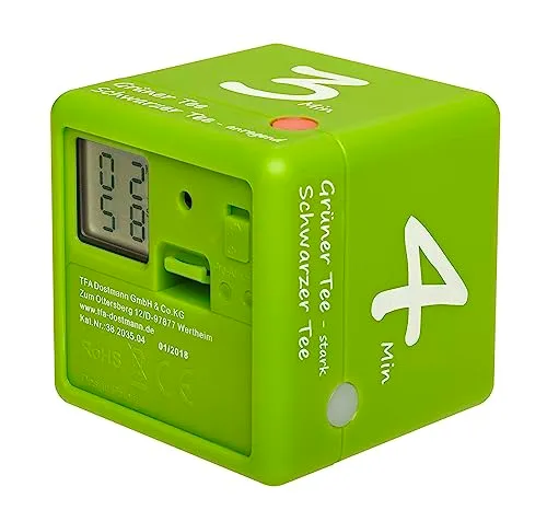 TFA Dostmann 38.2035.04 Tee-Timer grün Cube digital