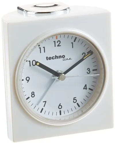 Technoline Modell Q Quarzwecker analog schwarz beleuchtet