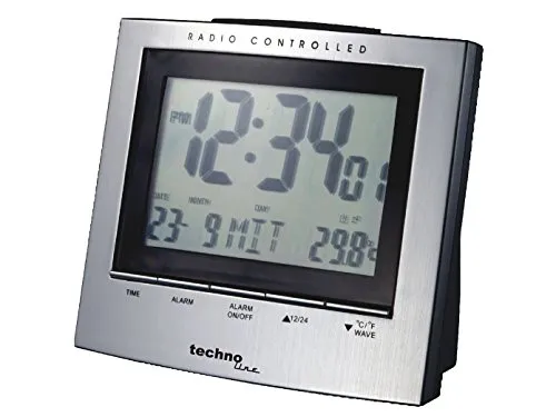 Technoline WT 280 Funkwecker schwarz mit Temperatur