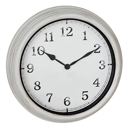 TFA Dostmann 60.3067.02 XL Outdoor-Wanduhr weiß 38cm