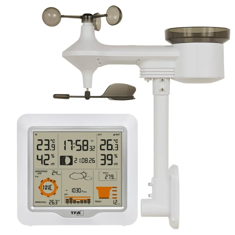 TFA Dostmann Weather One 35.1177 Funk-Wetterstation 5-in-1 weiß
