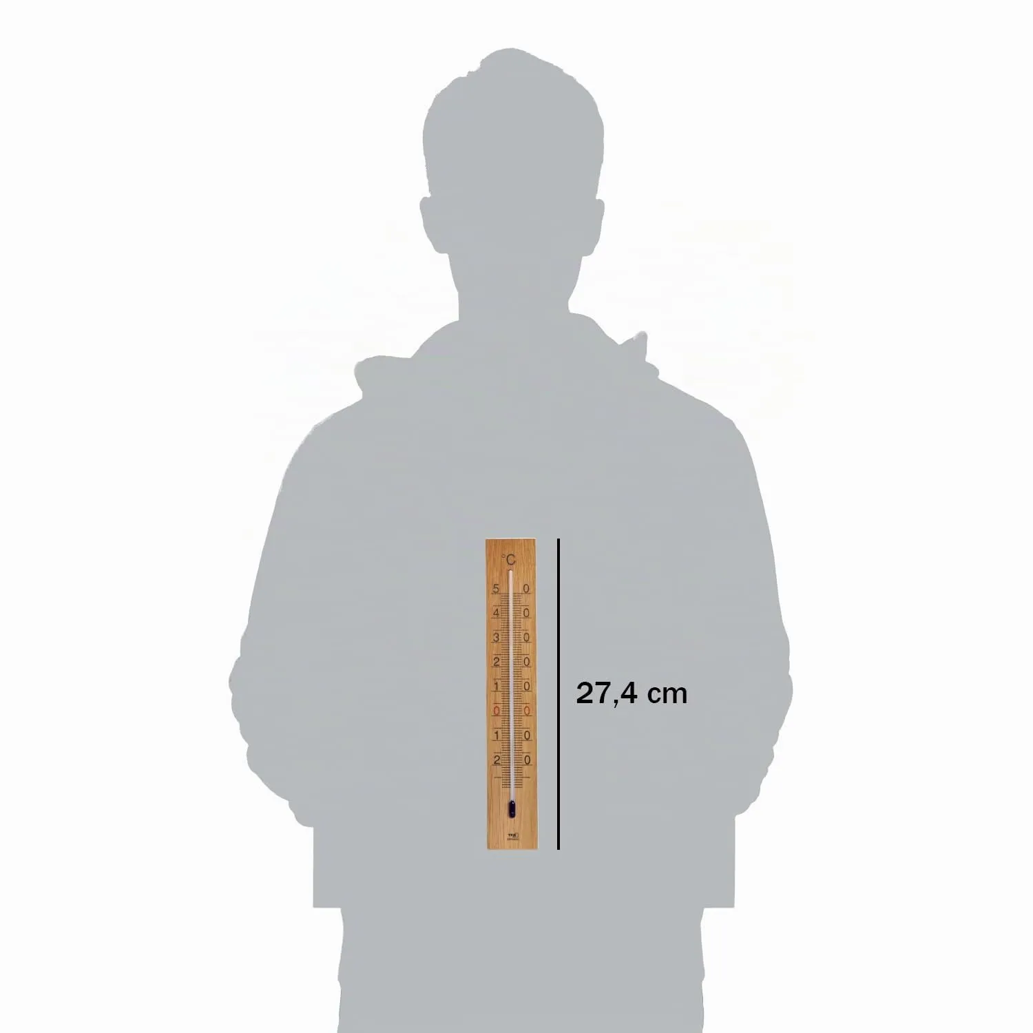 TFA Dostmann 12.1059.01 Thermometer Eiche 1 Stück analog
