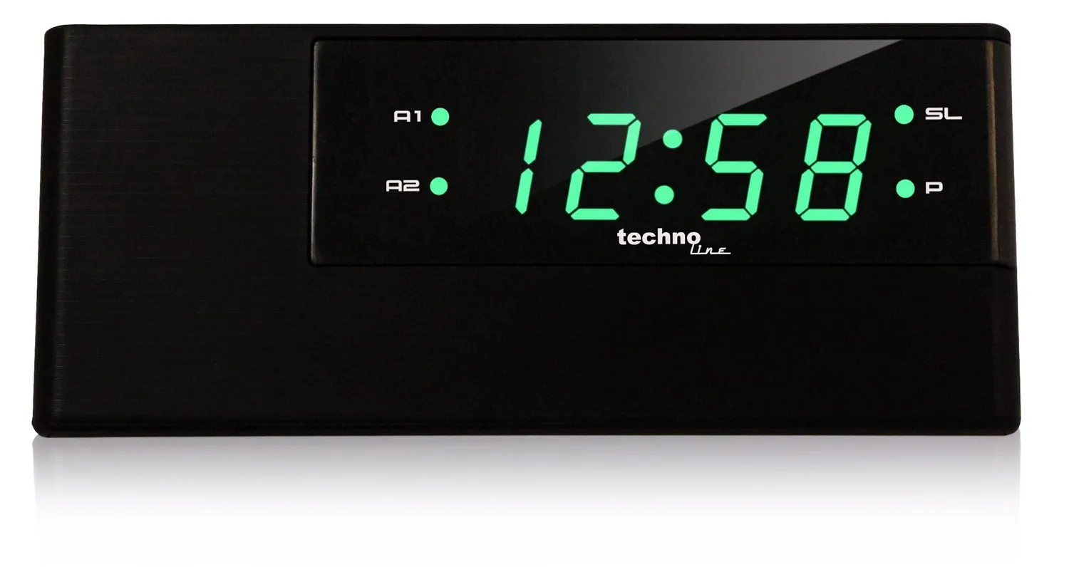 Technoline WT 488 Radiowecker UKW schwarz 2 Weckzeiten Sleeptimer