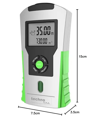 Technoline WZ1100 Ultraschall-Entfernungsmesser 16 m mit Laser