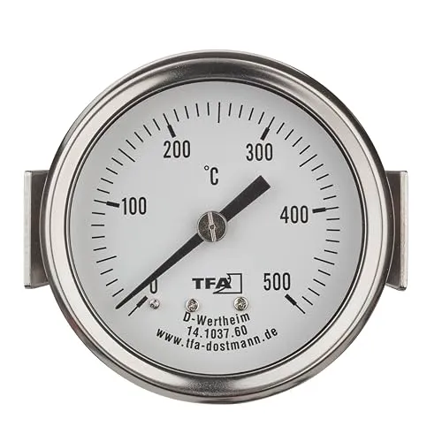 TFA Dostmann 14.1037 Backofenthermometer Edelstahl 500°C U-Clip