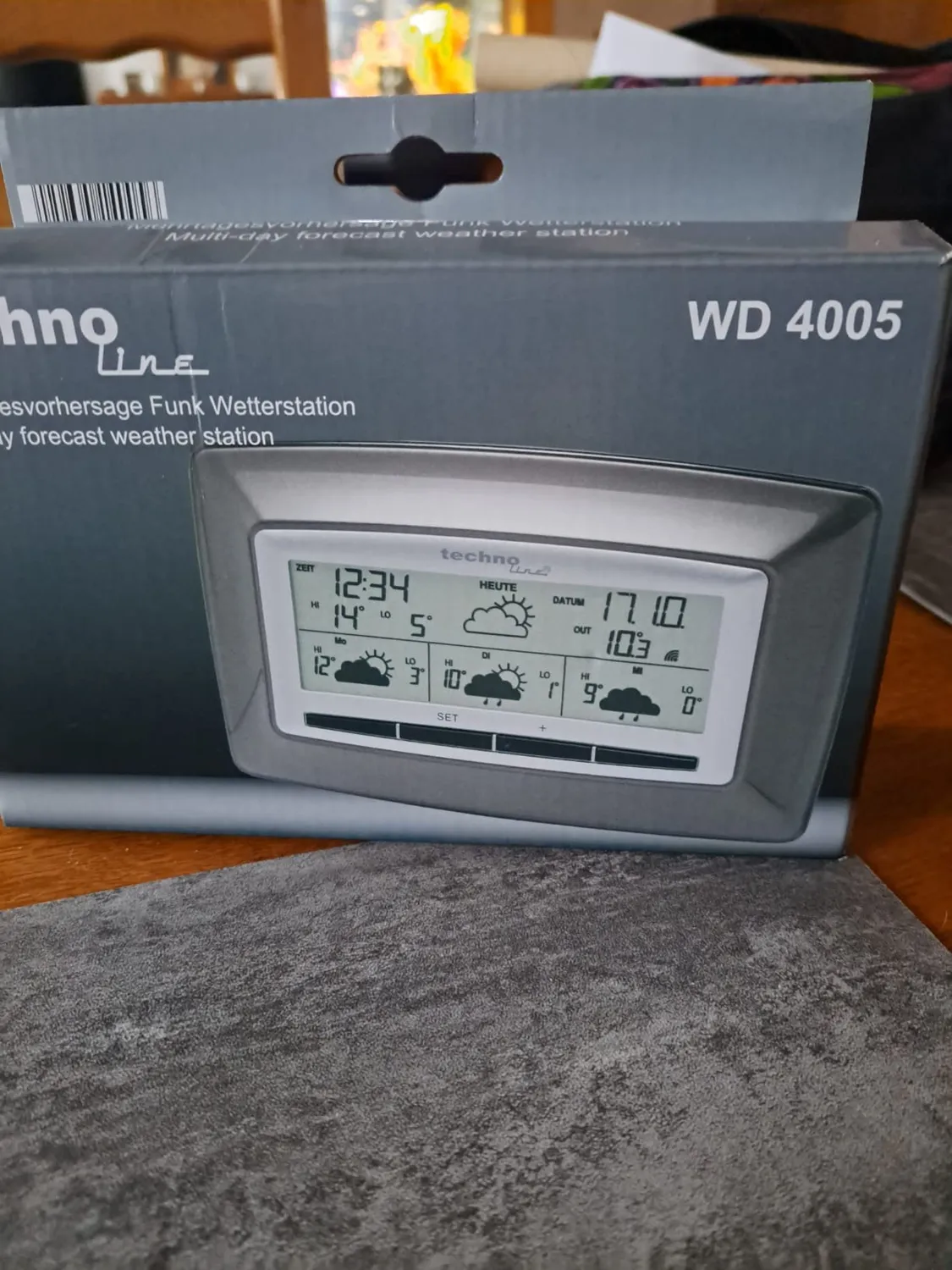 Technoline WD 4005 WetterDirekt-Station braun 4-Tage-Prognose