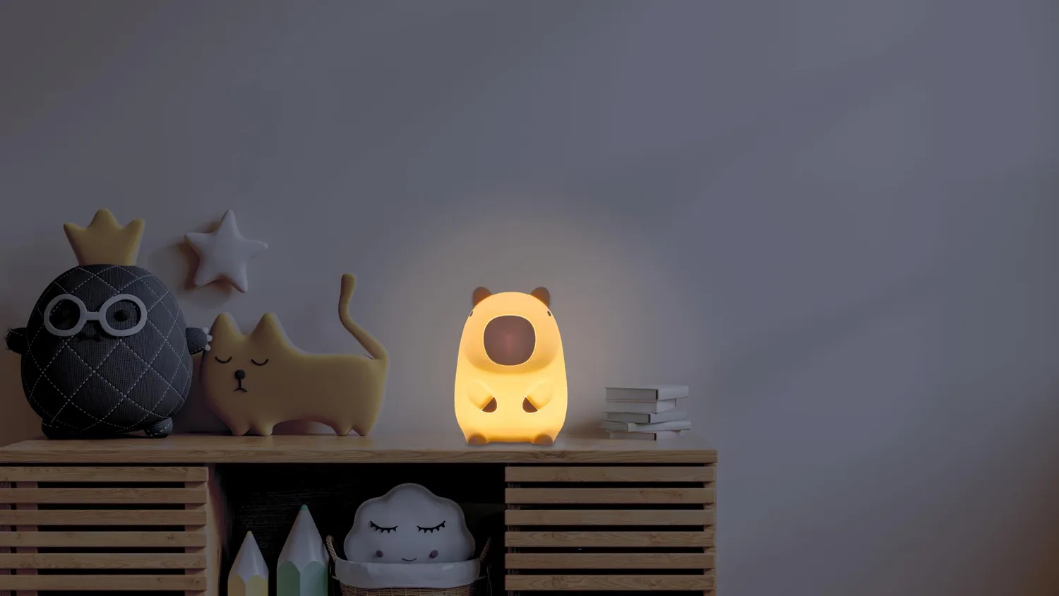 TFA Dostmann 43.2042 Capybara LED-Nachtlicht braun