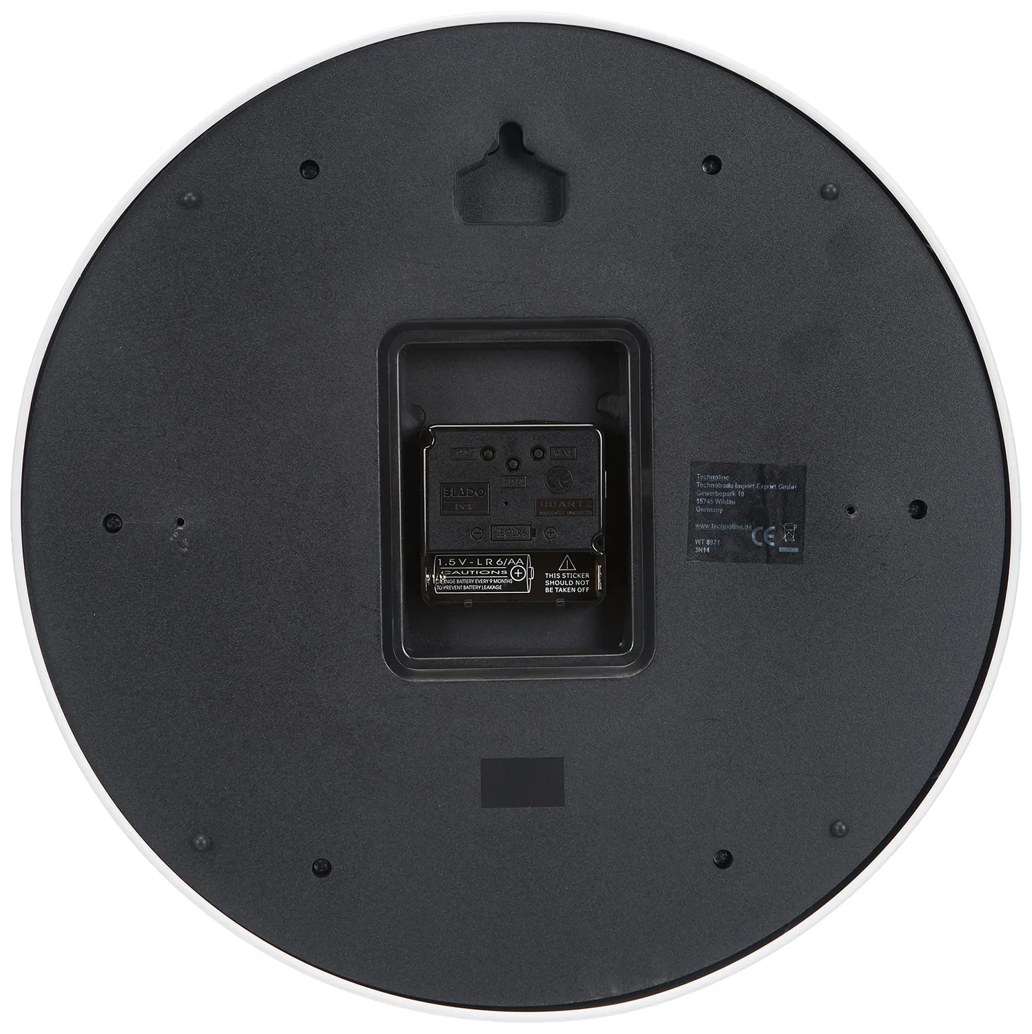 Technoline WT 8971 Funkwanduhr weiß-blau 30 cm DCF
