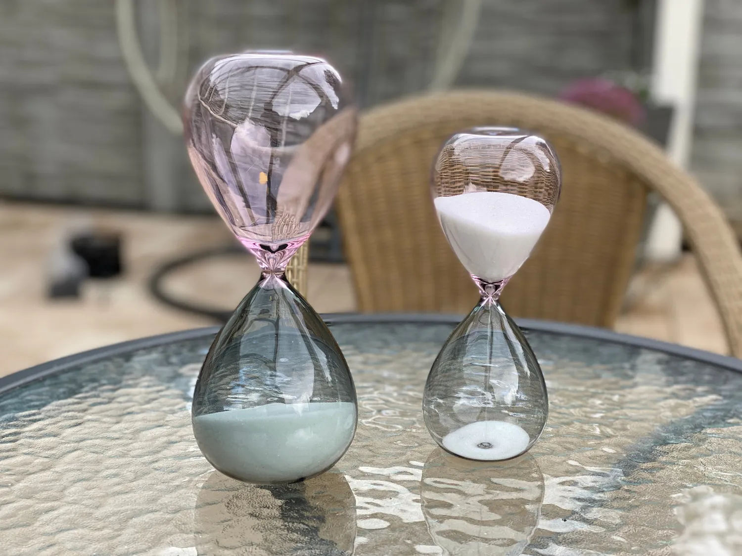 TFA Dostmann 18.6009 Sanduhr 15 Minuten Gold aus Glas