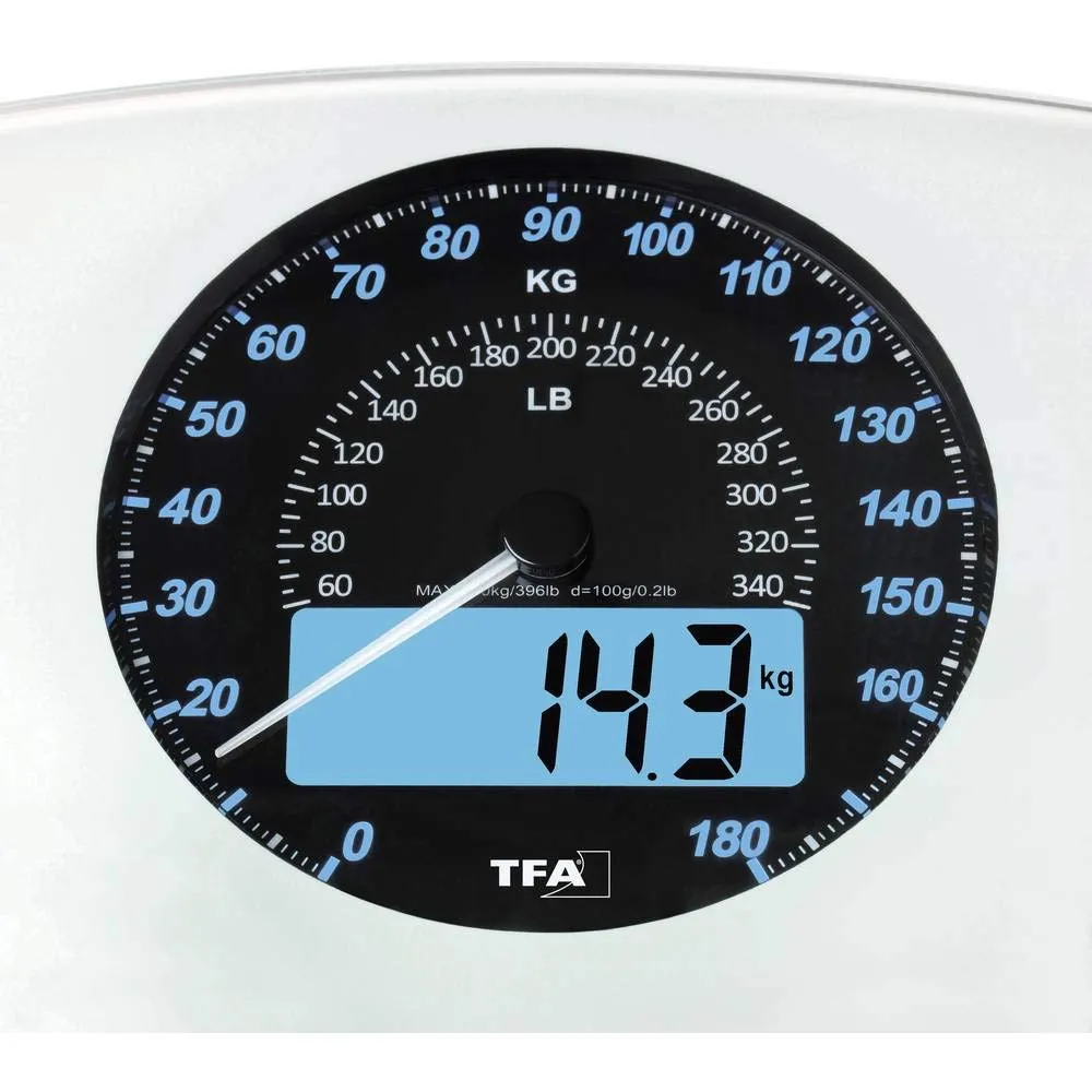 TFA Dostmann Swing 50.1003.02 Personenwaage weiß 180 kg