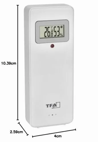TFA Dostmann 30.3247.02 Thermo-Hygrosender 100m Display
