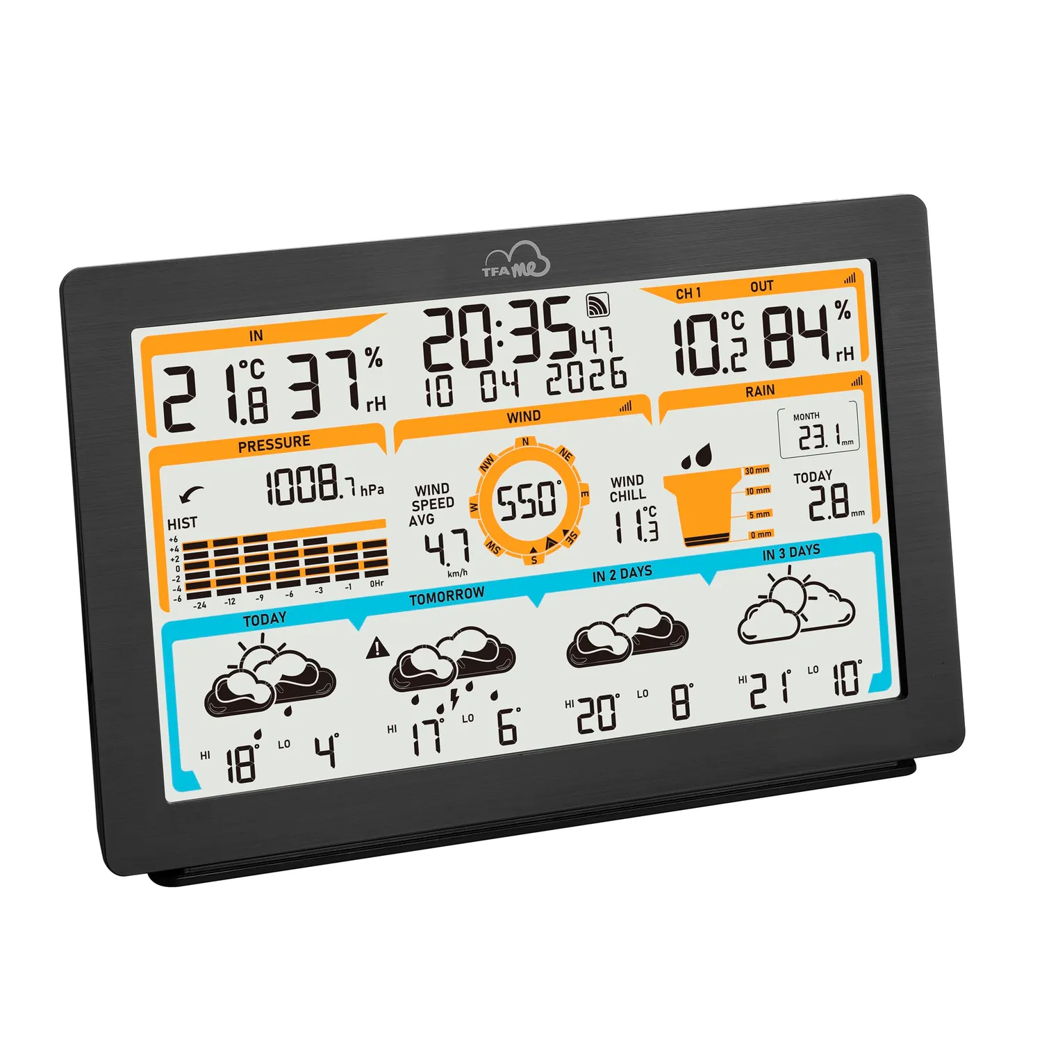 TFA Dostmann TFA.me ID-05 WLAN Wetterstation 8-in-1