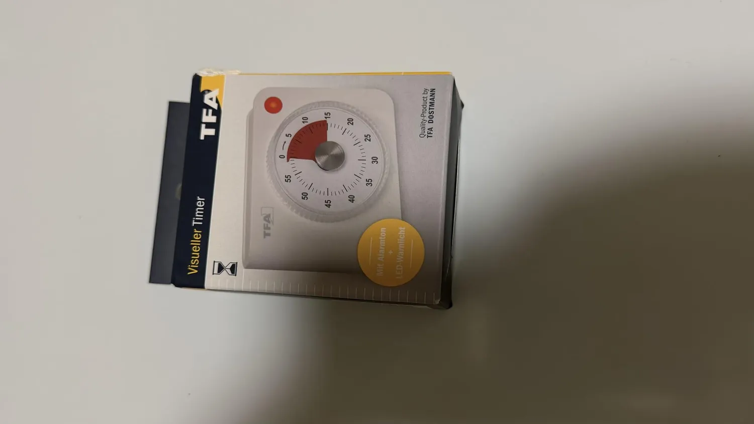 TFA Dostmann 38.2058.02 Küchentimer weiß 60 Minuten analog