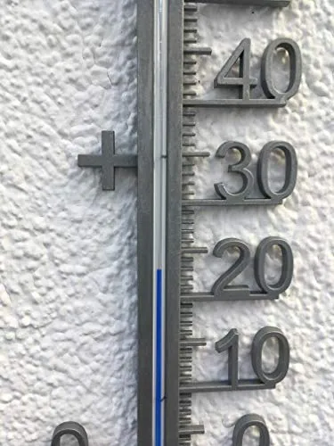 TFA Dostmann Außenthermometer analog Metall groß