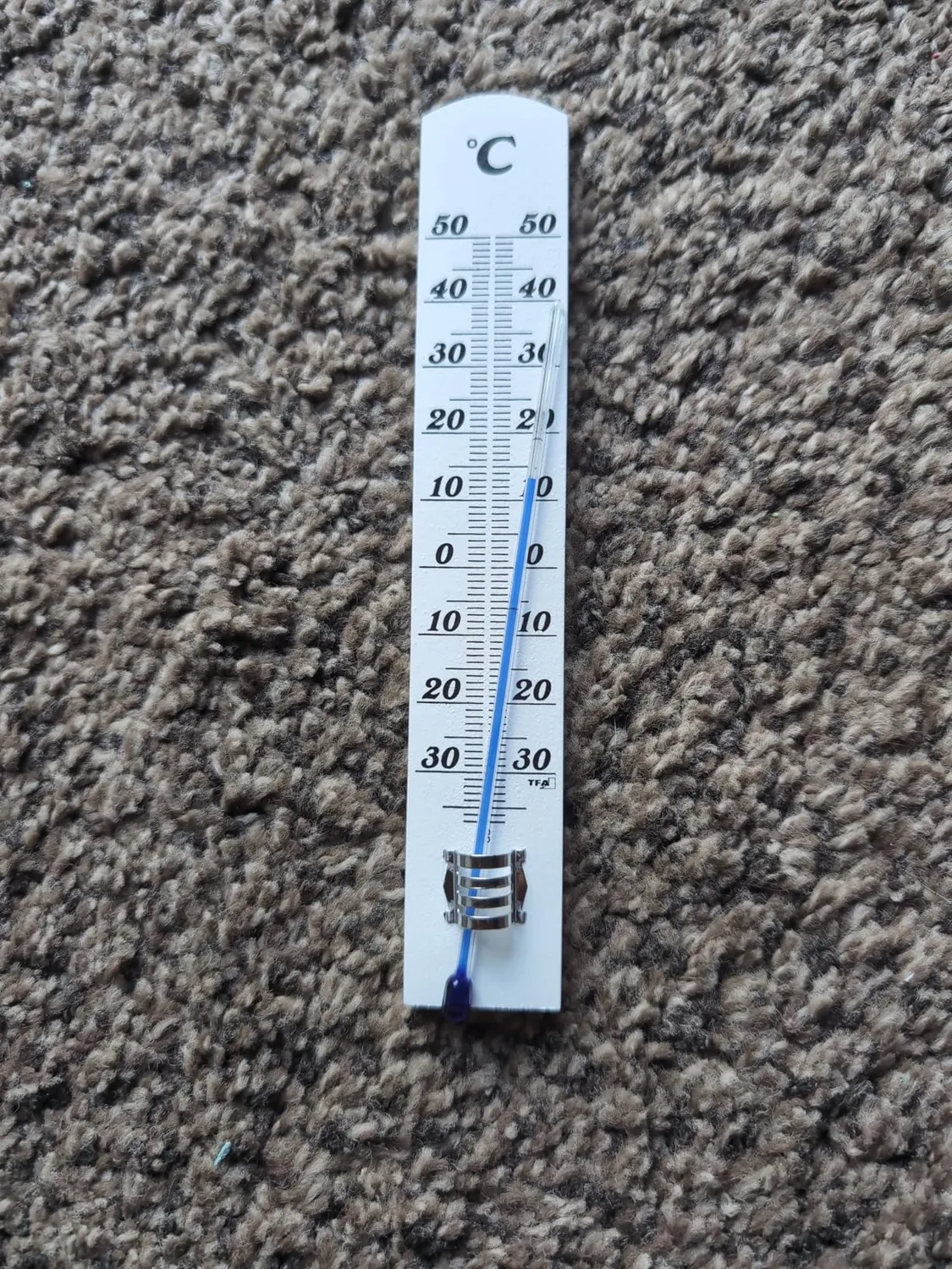 TFA Dostmann 12.1003.09 Innenthermometer Buche weiß analog