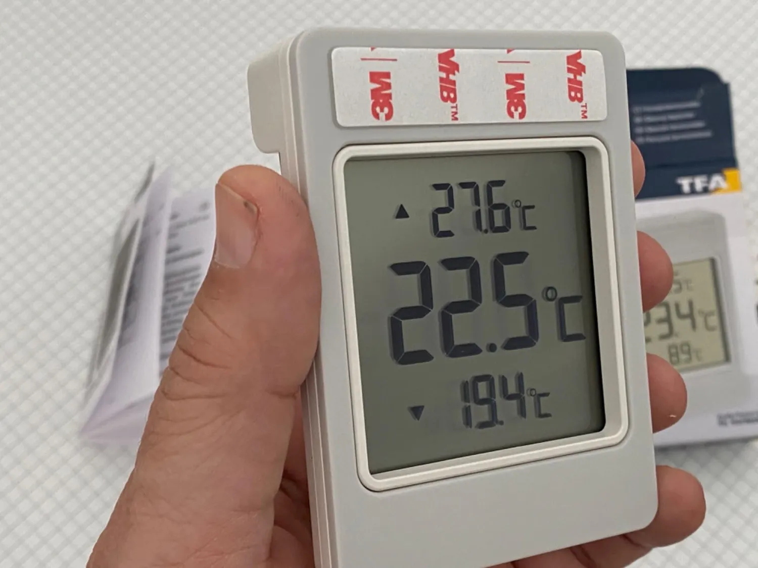 TFA Dostmann Windoo 30.1067.15 Fensterthermometer Grau wetterfest