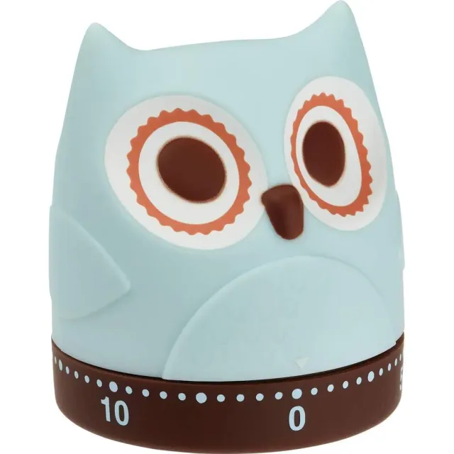 TFA Dostmann Eule 38.1039 Küchentimer mechanisch hellblau