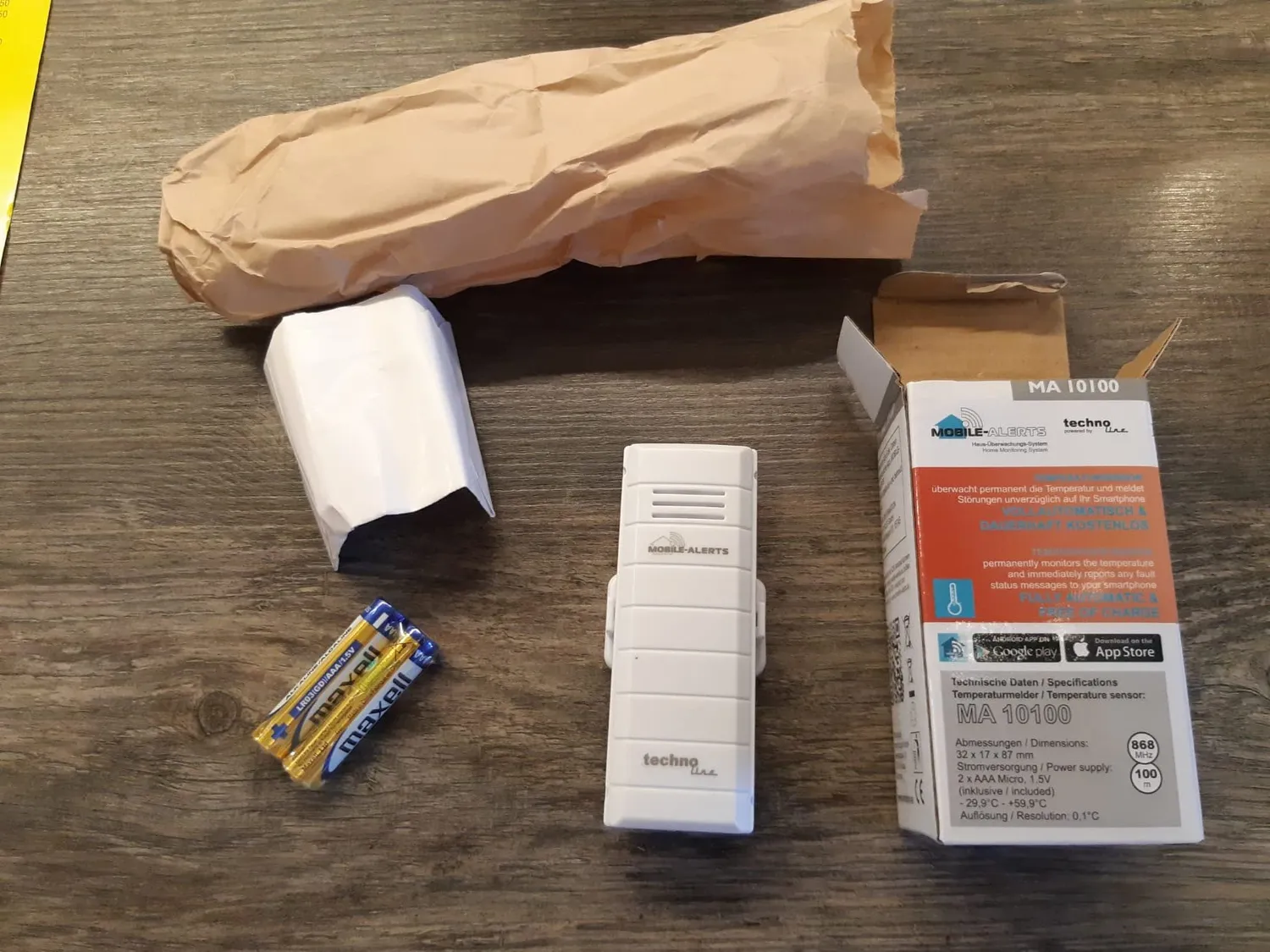 Technoline Mobile Alerts MA 10100 Sensor weiß