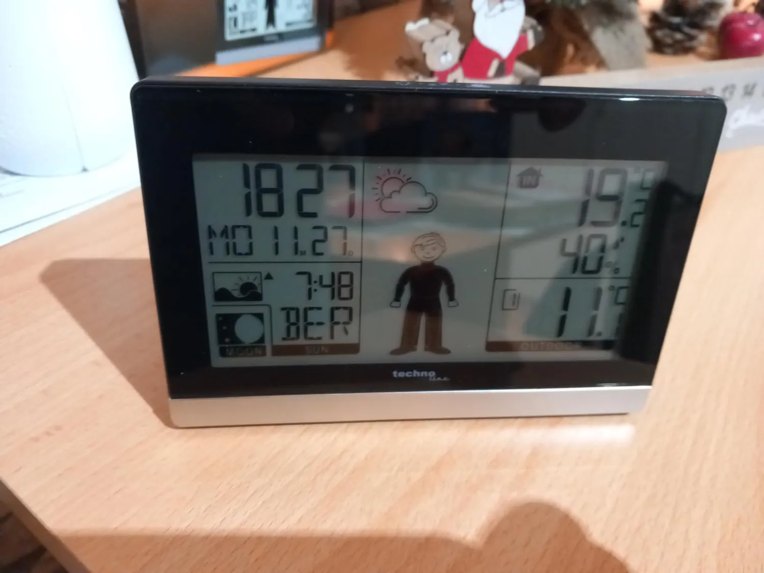 Technoline WS 9612 Funk-Wetterstation schwarz modern