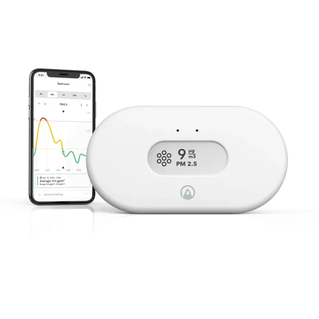 Airthings View Pollution 2980 Feinstaubmessgerät WLAN PM2.5