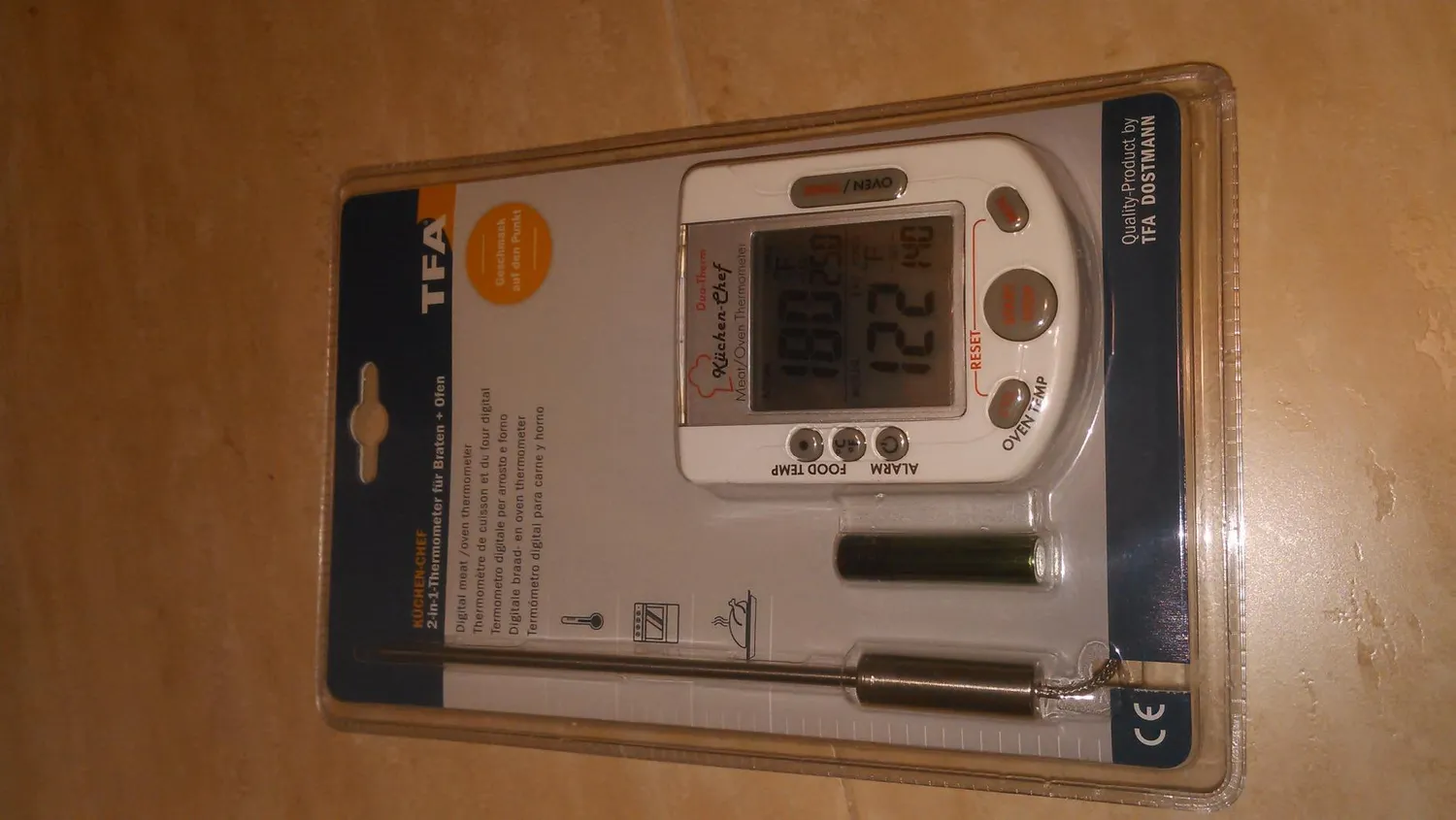 TFA Dostmann Küchen-Chef 14.1503 Bratenthermometer weiß