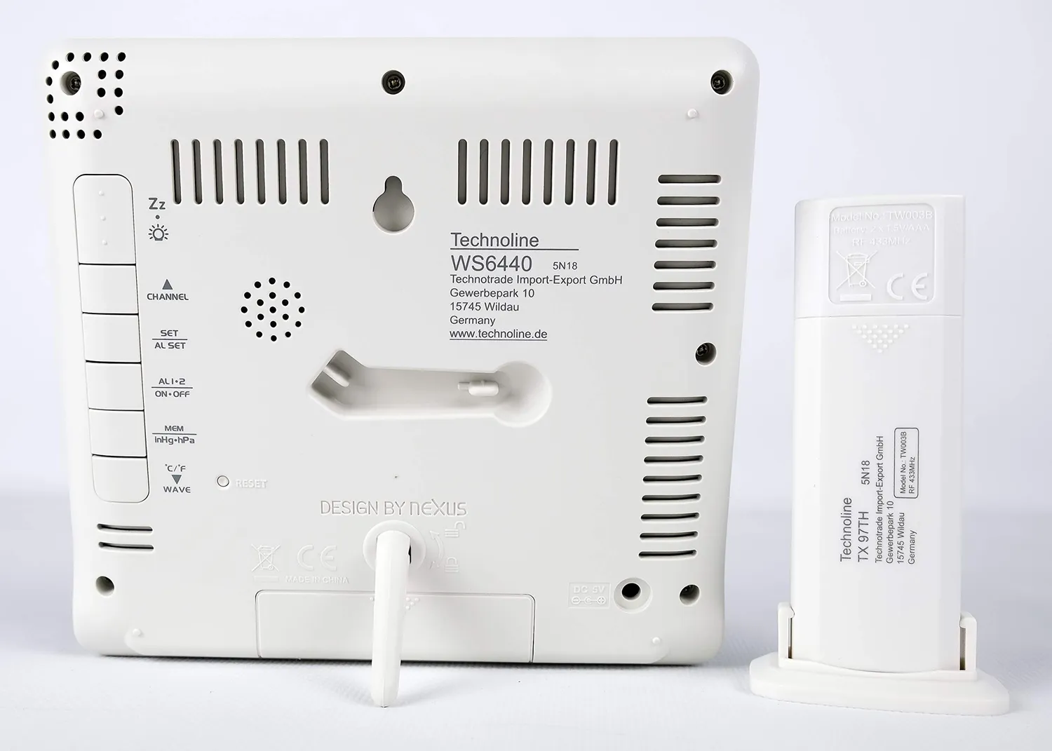 Technoline WS 6440 Premium Wetterstation weiß