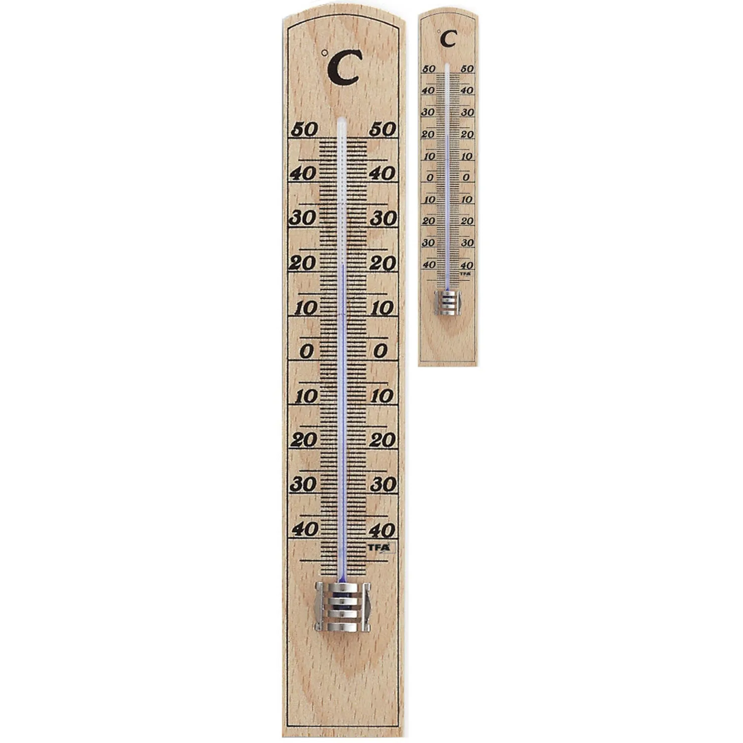 TFA Dostmann 12.1004 Innenthermometer Holz 1 Stück genau